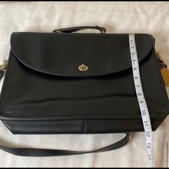 Vintage Coach Black Leather Briefcase - EUC - Picture 9 of 9